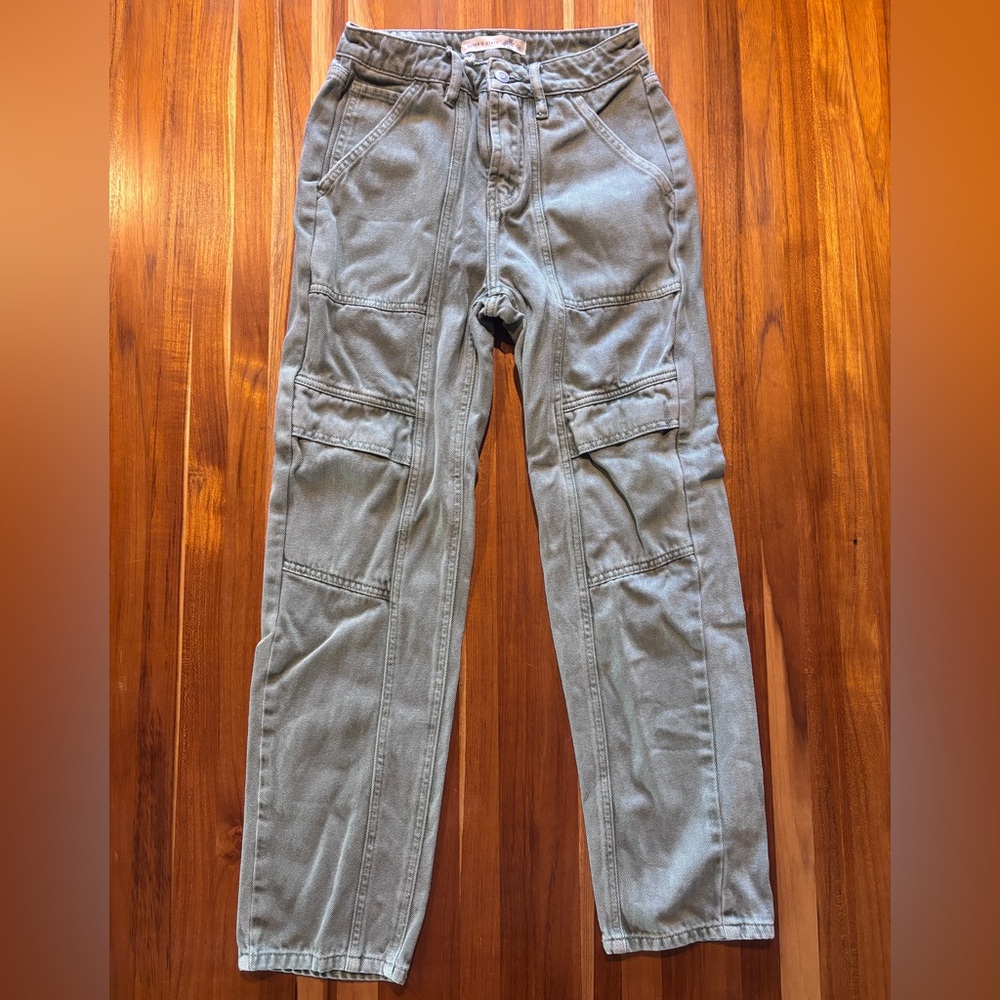 Altar’d State Sage Green Cargo Pants 24